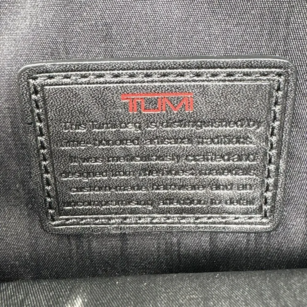 Tumi Alpha Organizer Black Leather Portfolio Briefcase Carry-On NWOT Monogrammed